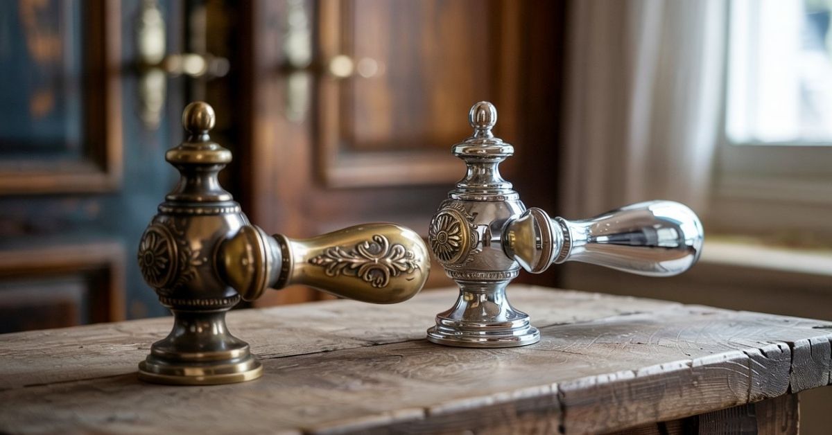 Antique Brass vs Chrome Door Handles