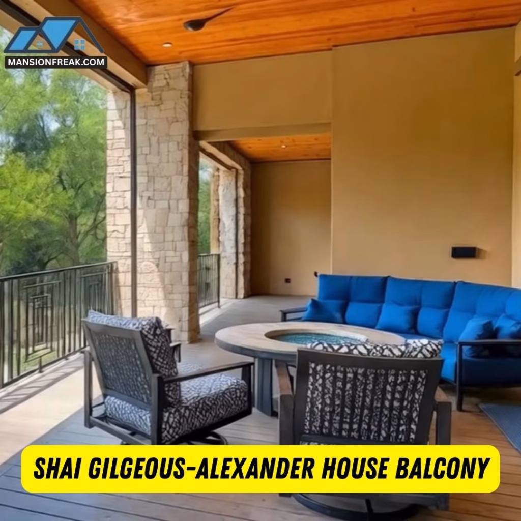 Shai Gilgeous-Alexander House balcony