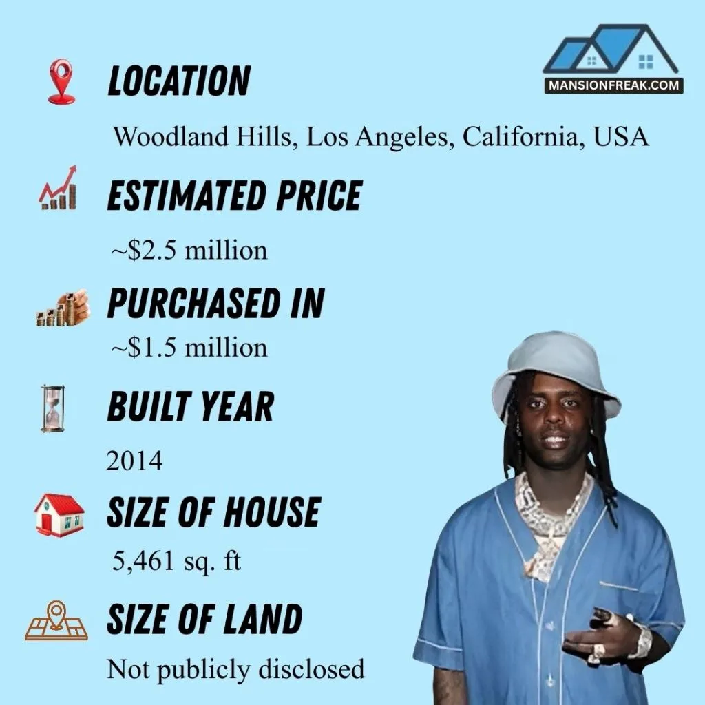 Chief Keef House, Woodland Hills: Details
