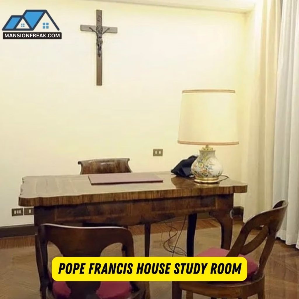 Pope Francis House study room