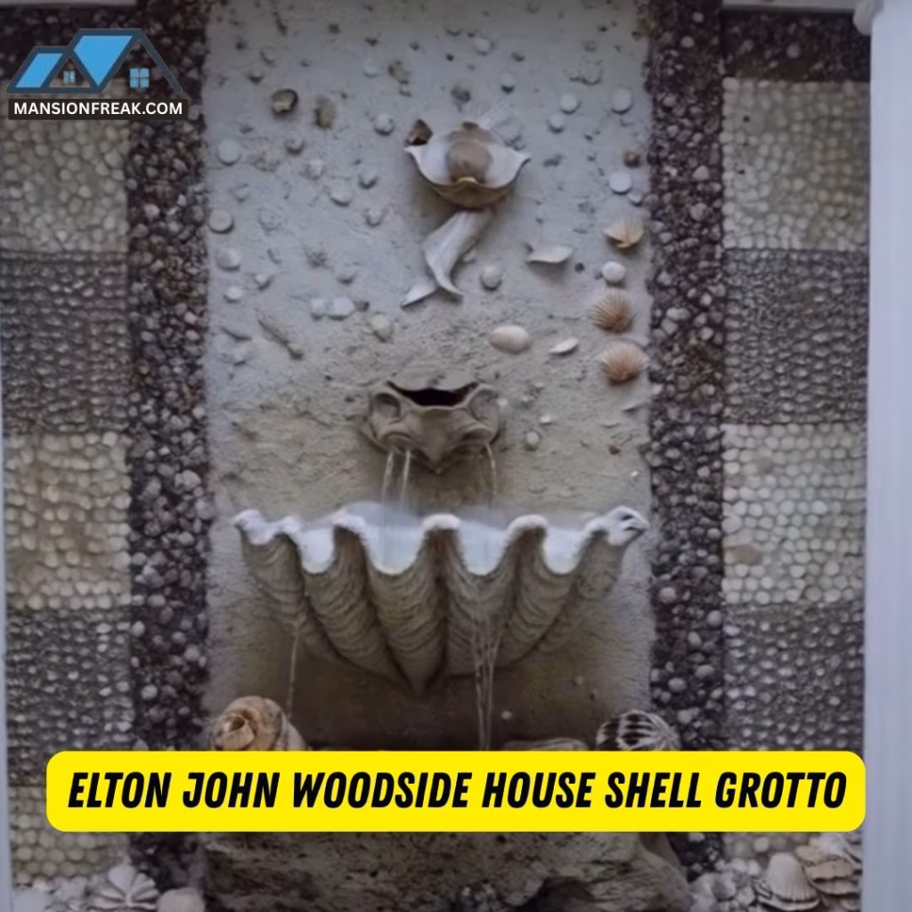 Elton John Woodside Estate in Old Windsor, England 10 Elton John Woodside house shell grotto