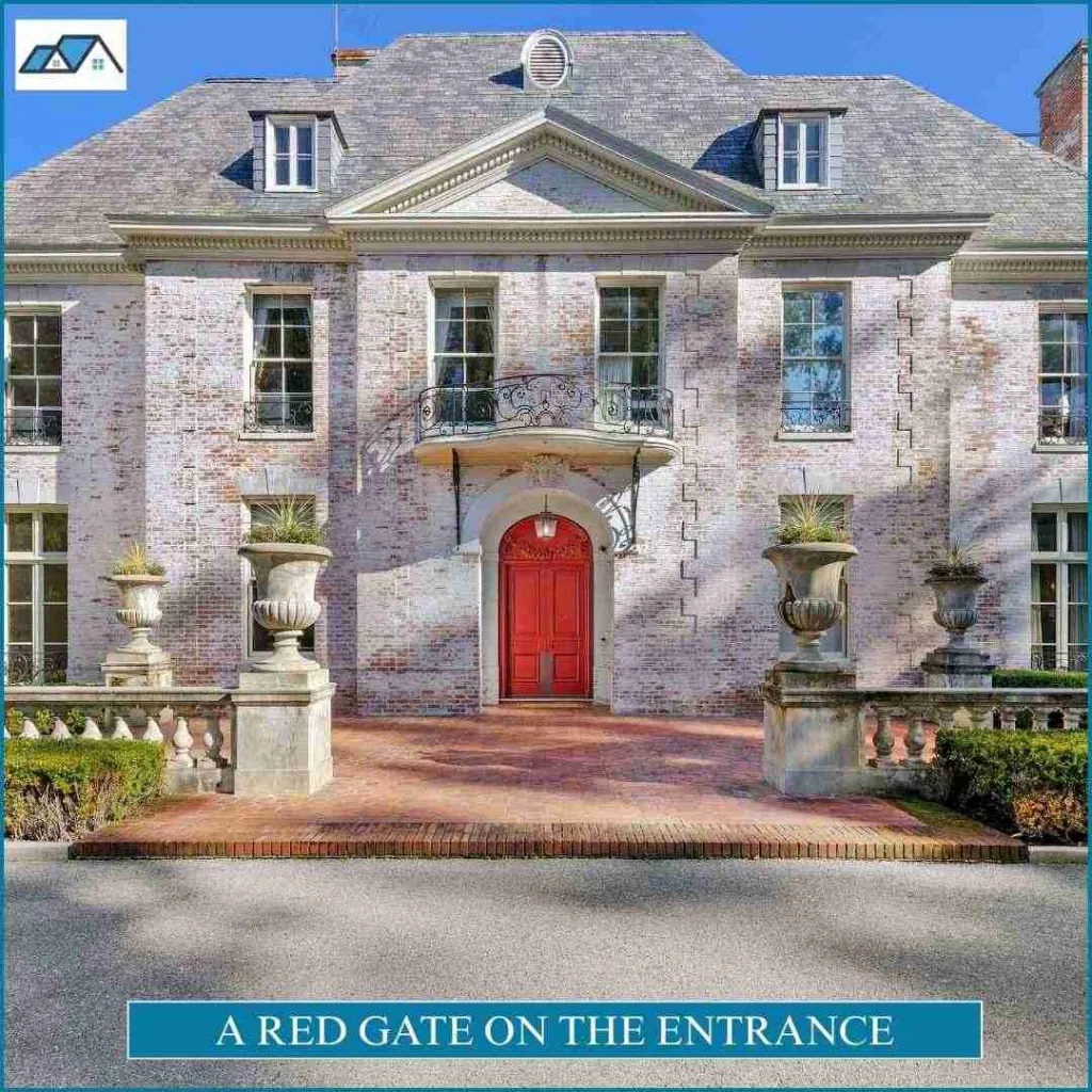 A Red Gate on the Entrance