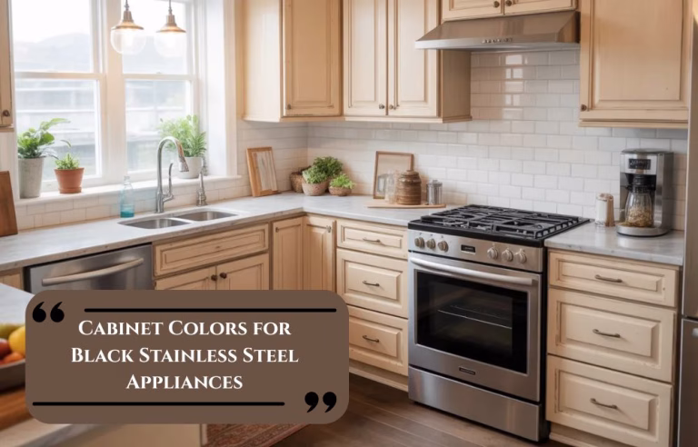 Cabinet Colors for Black Stainless Steel Appliances