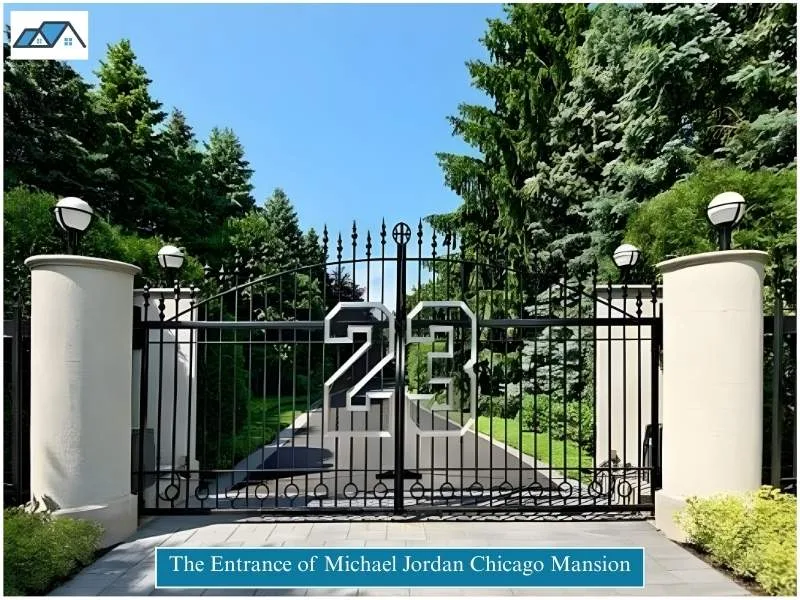 The Entrance of Michael Jordan Chicago Mansion