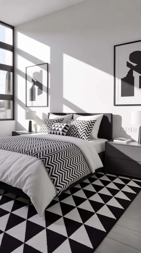 Bold Geometry in Black and White