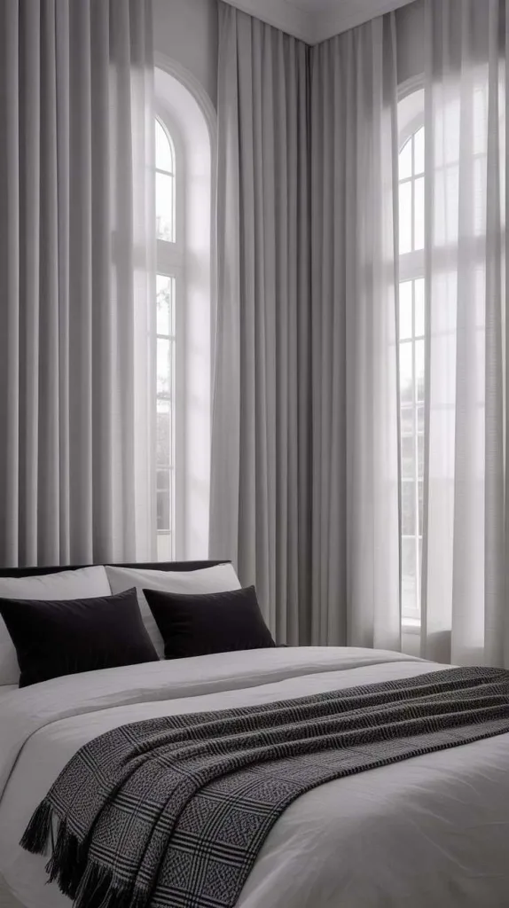 Curtains That Frame the Contrast