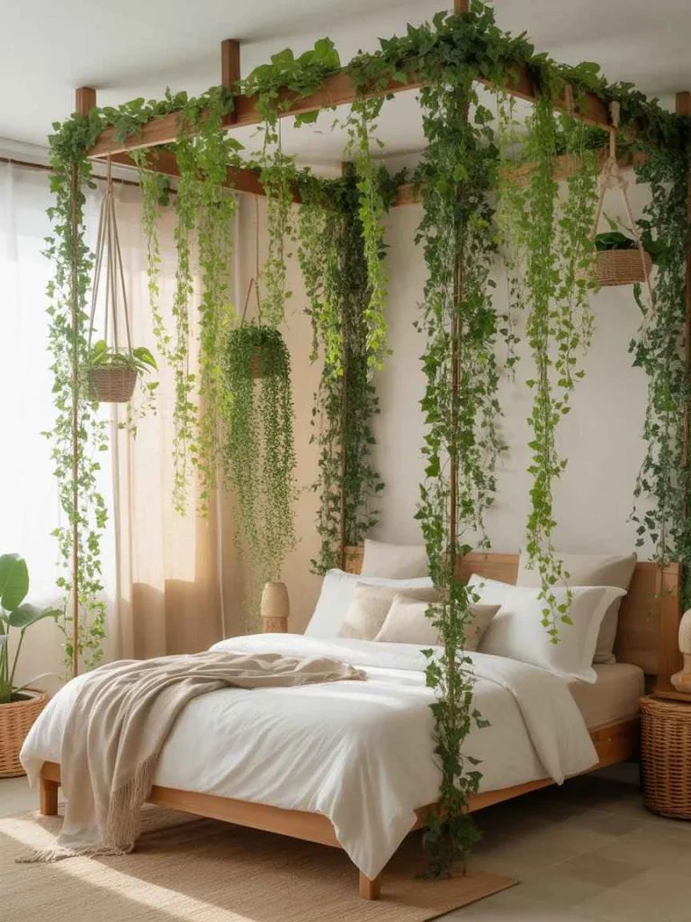 Green Oasis with Hanging Vines
