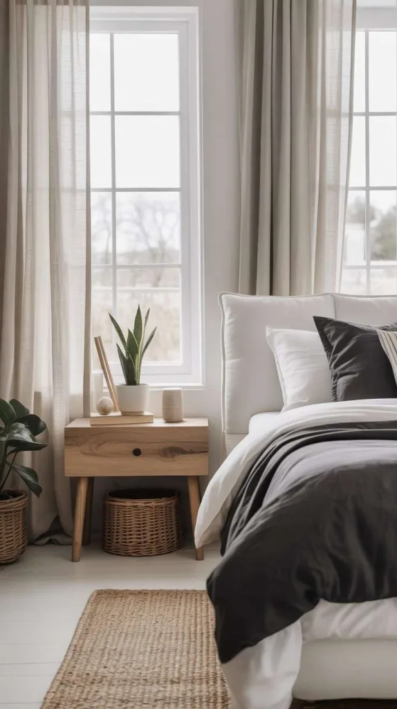 Natural Materials to Soften Black and White