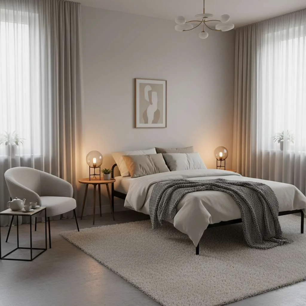 Petite Furniture for a Soft, Airy Bedroom