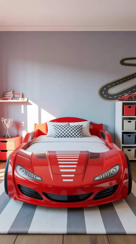 Race Car Bed as a Statement Feature