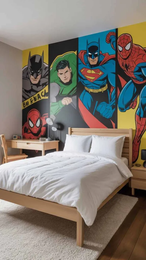 Superhero Accent Walls with Clean Balance