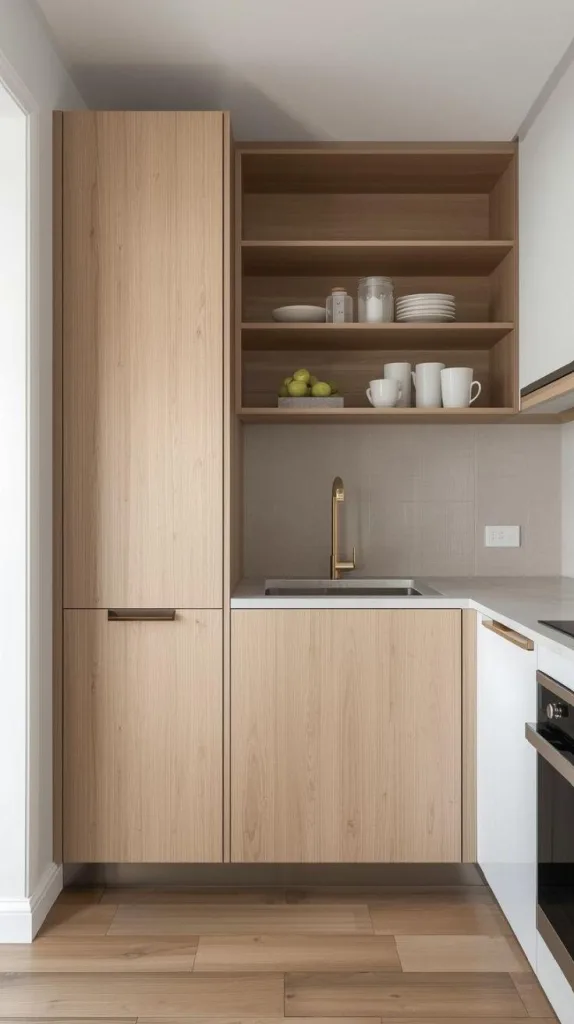 Vertical Space Minimal Kitchen
