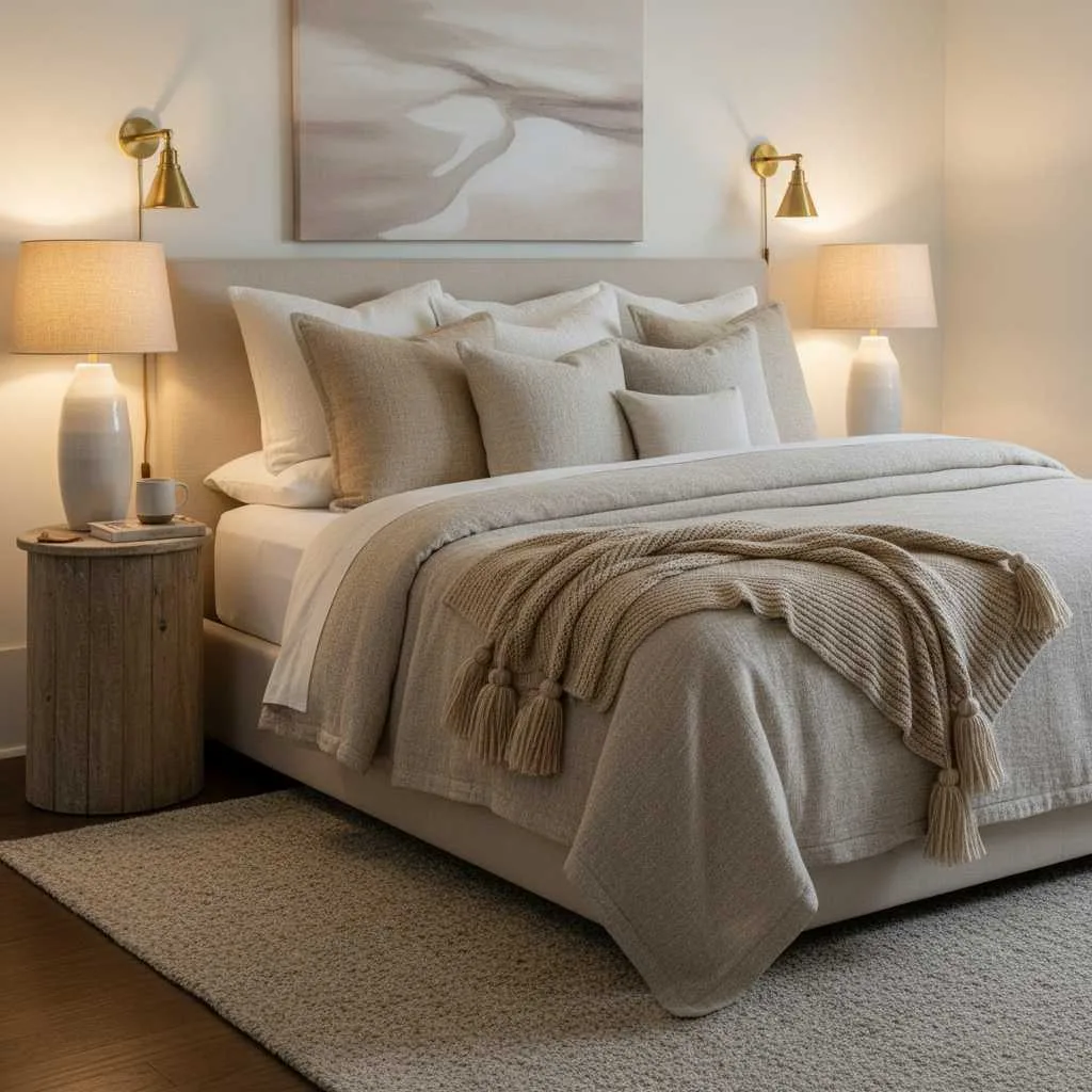 Warm Cashmere-Inspired Bedroom Glow