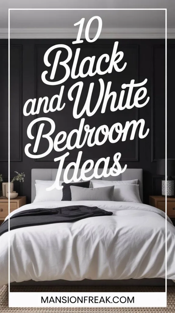 Black and White Bedroom Ideas