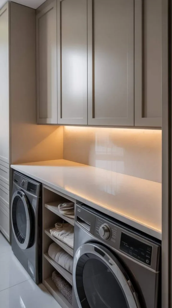 Built-In Folding Station with Premium Countertops