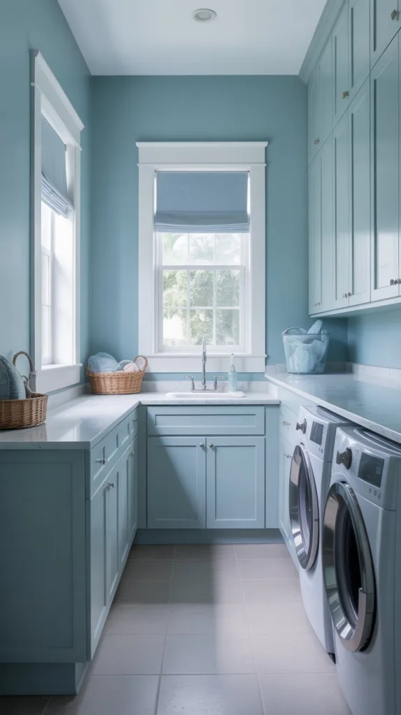 Calm and Airy Sky Blue Retreat