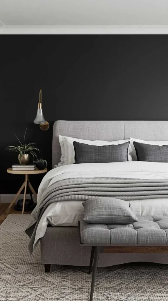 Charcoal Accent Wall Drama