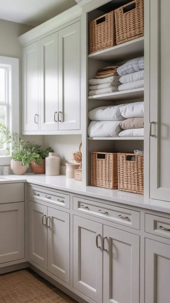 Classic White and Woven Texture Blend