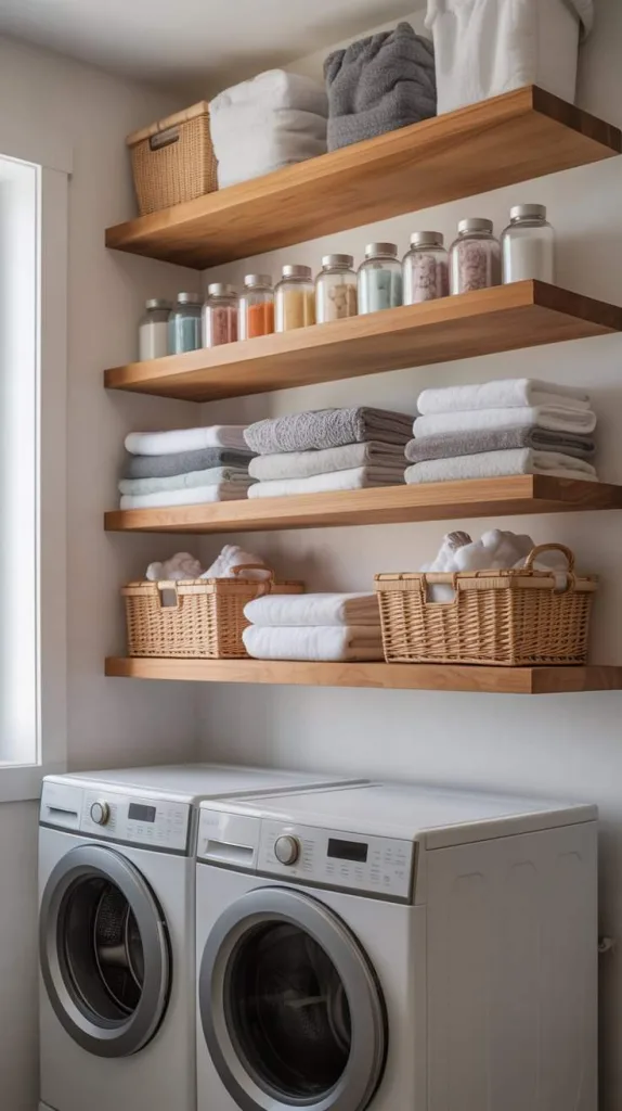 Elevated Organization with Stylish Wall Shelves