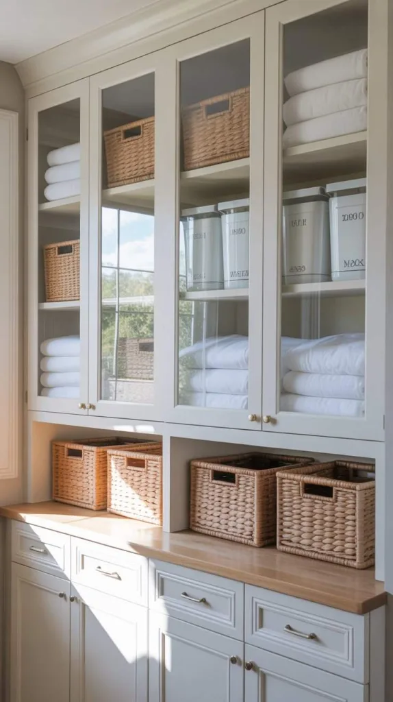 Glass-Front Hutch for Elegant Display