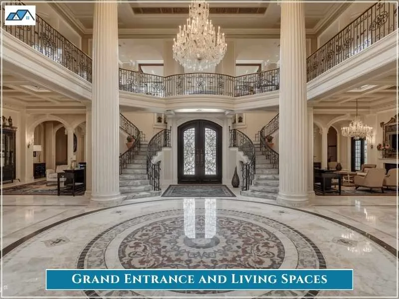 Grand Entrance and Living Spaces