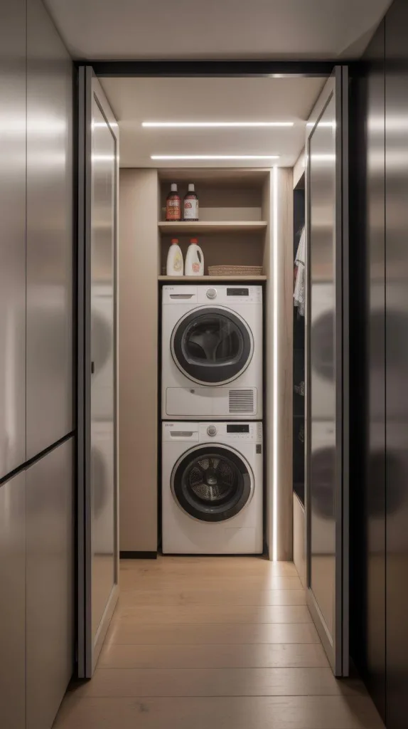 10 Laundry Room Ideas: Stylish Power Zone 5 Hidden Hallway Laundry Nook