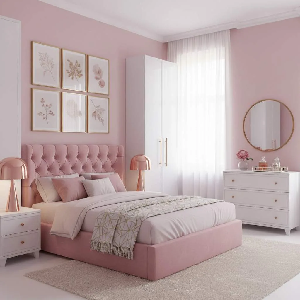 Metallic Pink Glam Space