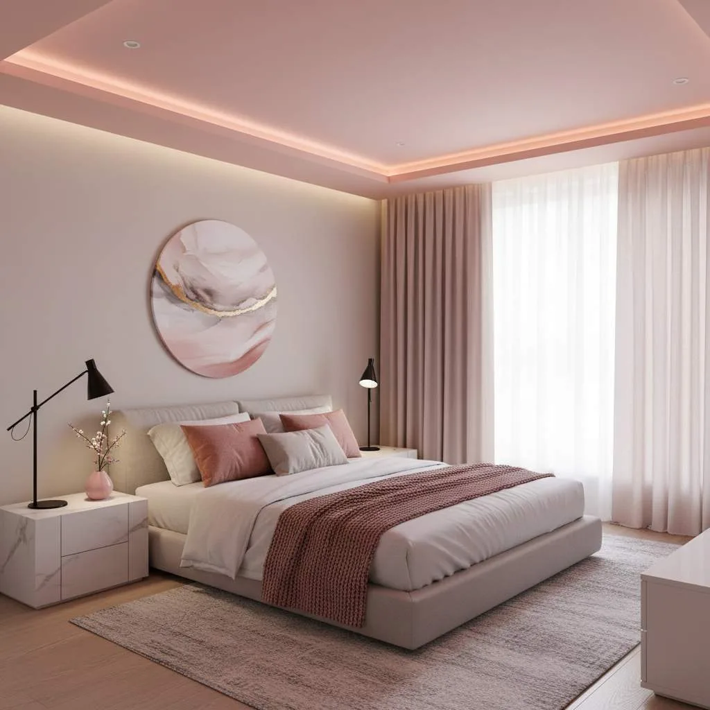 Painted Pink Ceiling Magic