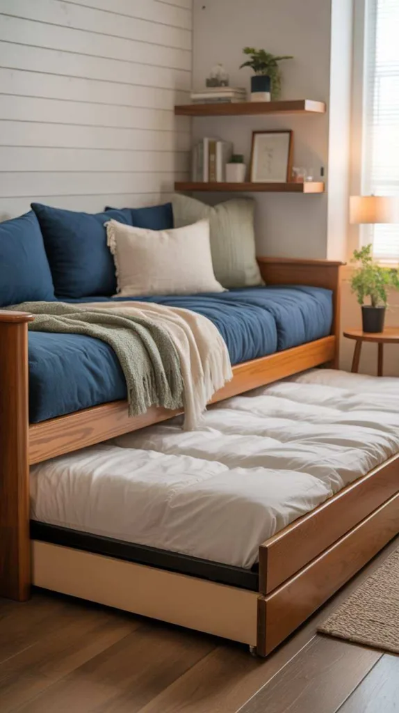 Pull-Out Trundle Daybed for Flexible Living