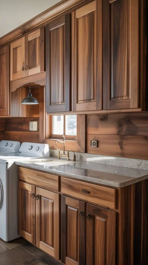 Rustic Wooden Cabinet Warmth