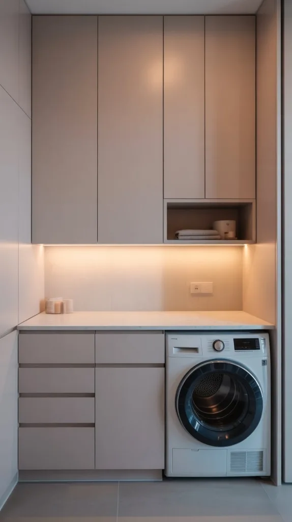 Streamlined Modern Laundry Nook