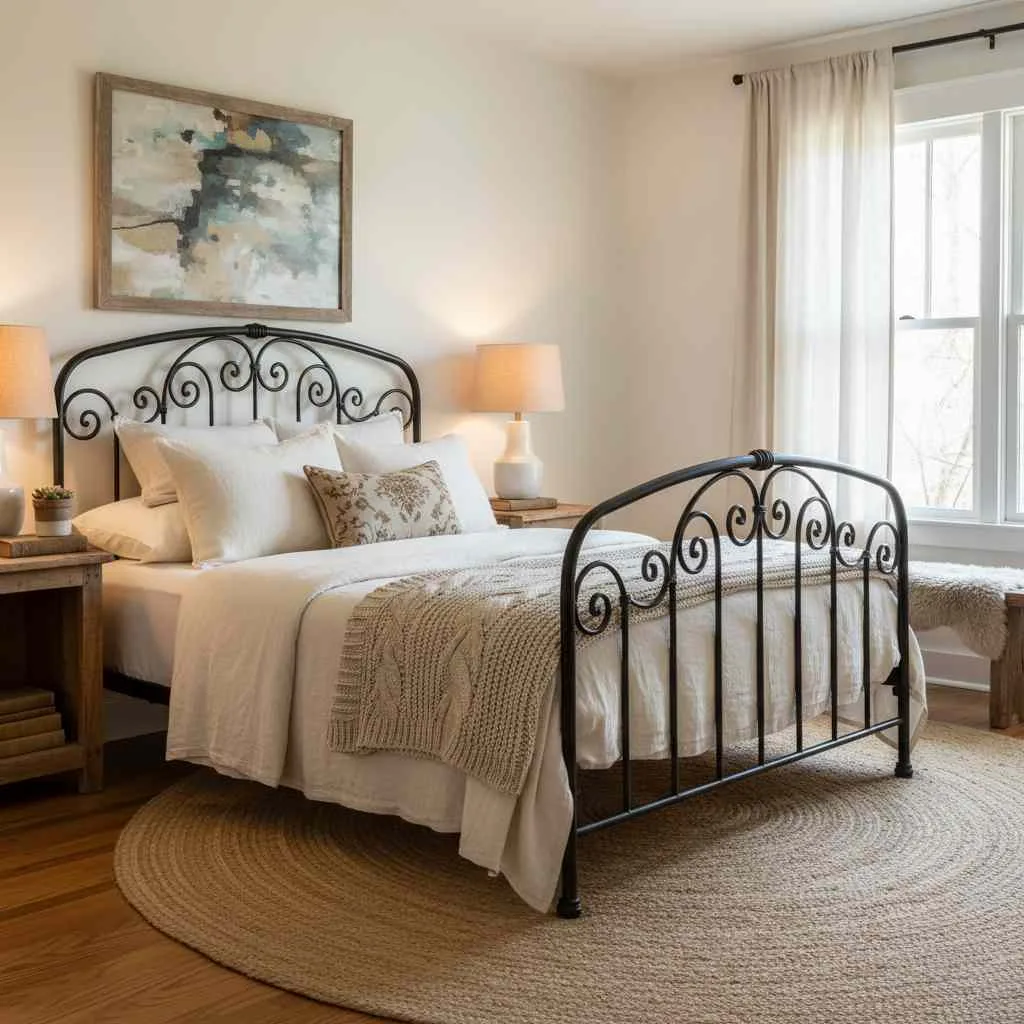 Vintage Iron Bed Charm