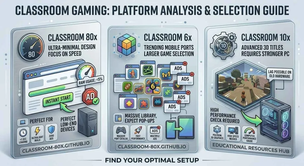 Classroom 80x Unblocked Games: Complete Review & Alternatives 4 Classroom 80x vs. Classroom 6x and 10x