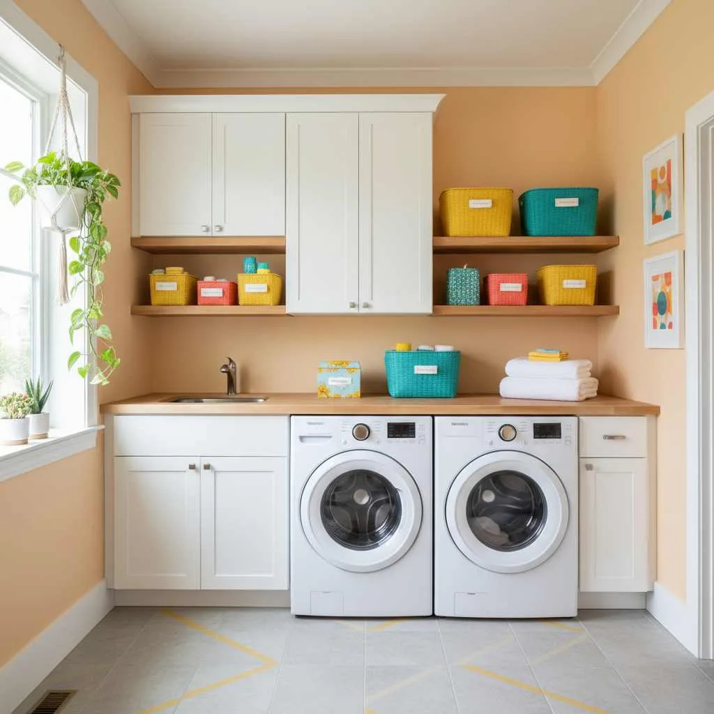 Creamsicle Orange Laundry Room Glow