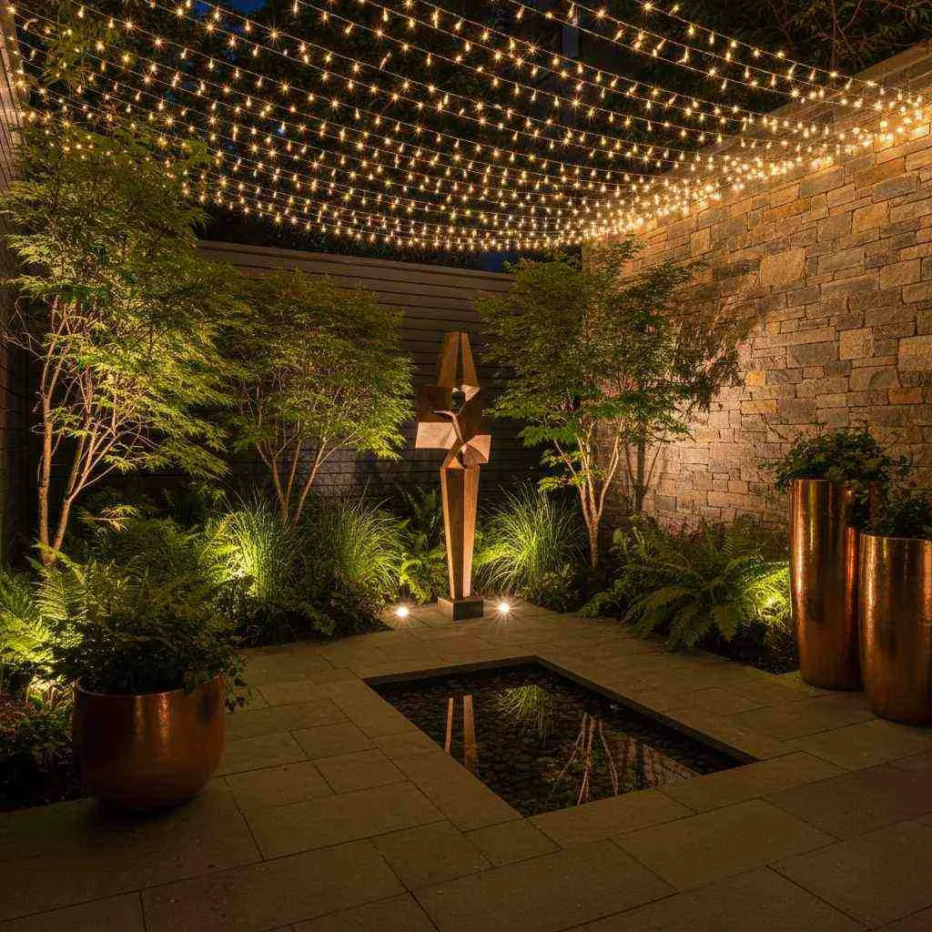 Designer Lighting For Small Courtyards