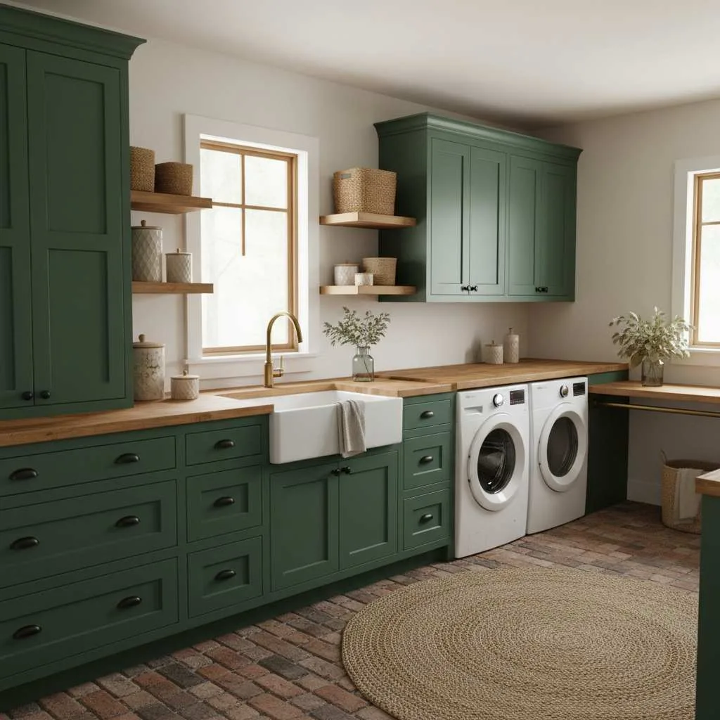 Forest Green Cabinet Style