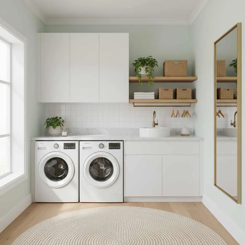 Mint Green Laundry Room for a Calm Refresh