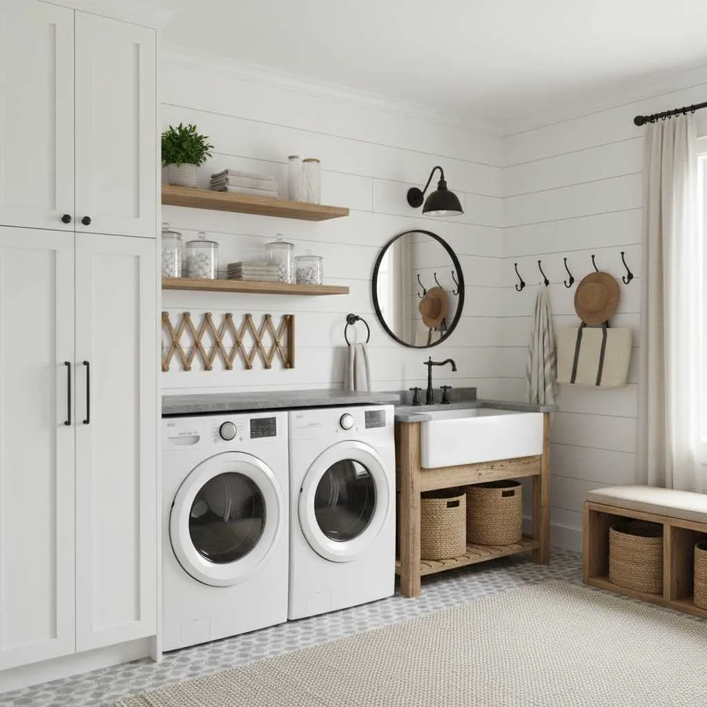 Multi-Use Laundry and Bath Combination