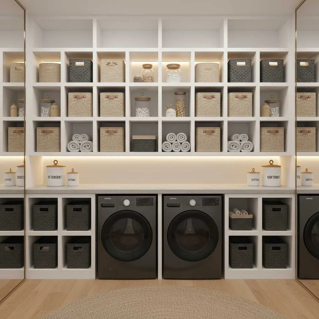 12 Laundry Room Shelves Ideas That Work Well 6 Open Cube Storage Shelves