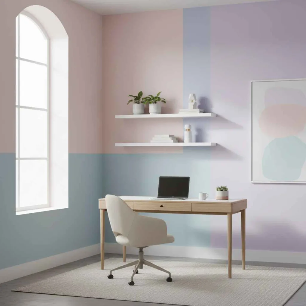 10+ Home Office Paint Ideas: A Workspace You Actually Want to Sit In 10 Pastel Productivity