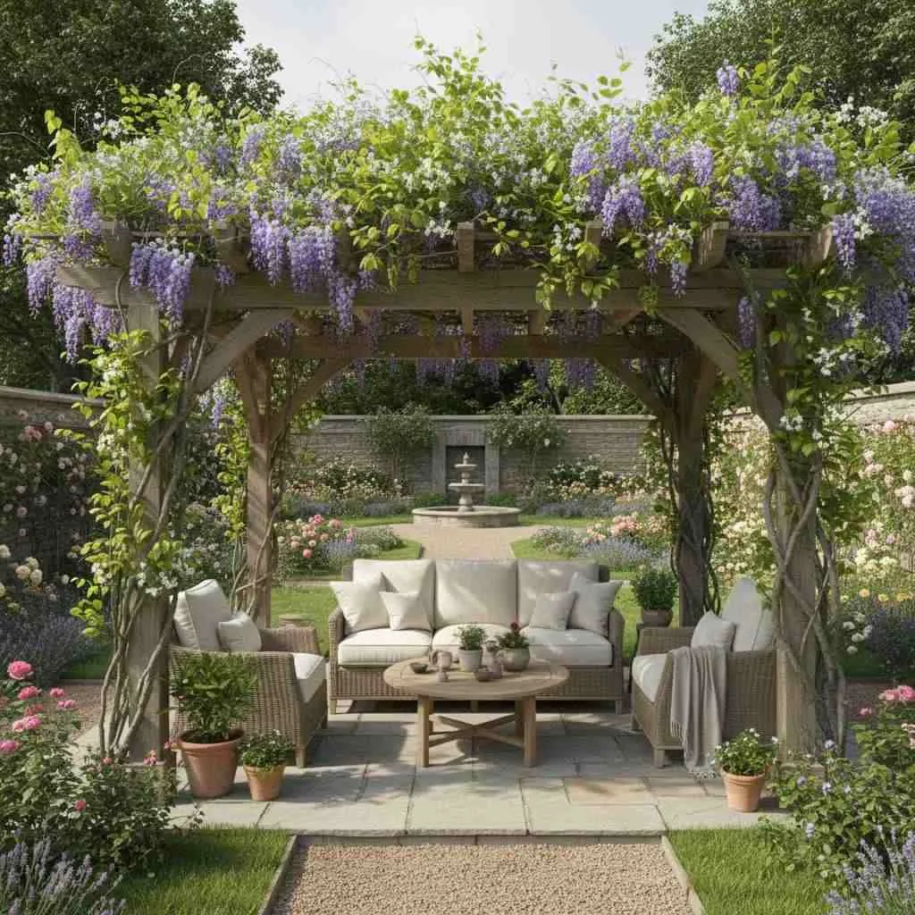 12 Plant Decor Outdoor Garden Ideas 13 Pergola With Climbing Greenery