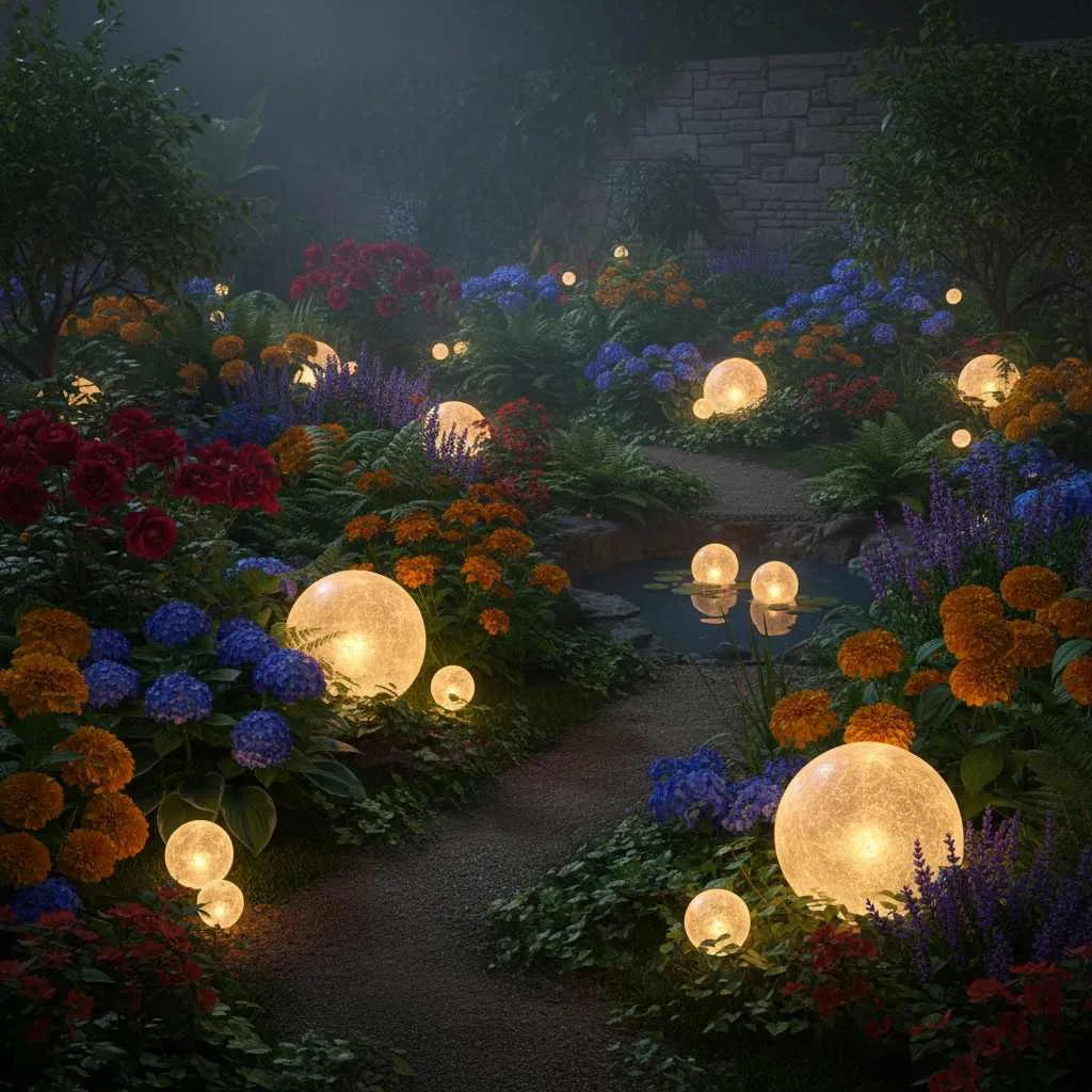 12 Flower Garden Decor Ideas: Blooming Paradise 3 Radiant Garden Globes