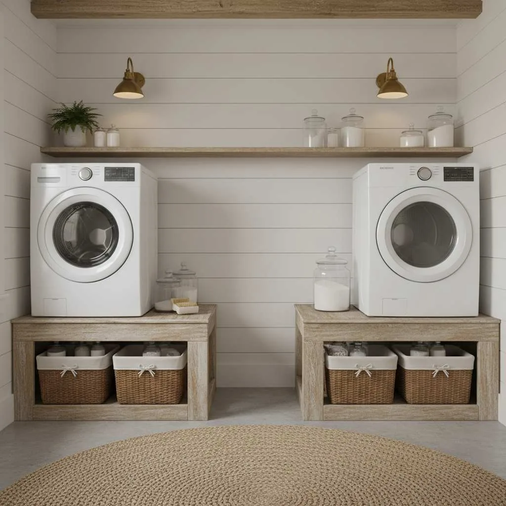 Raised Washer and Dryer