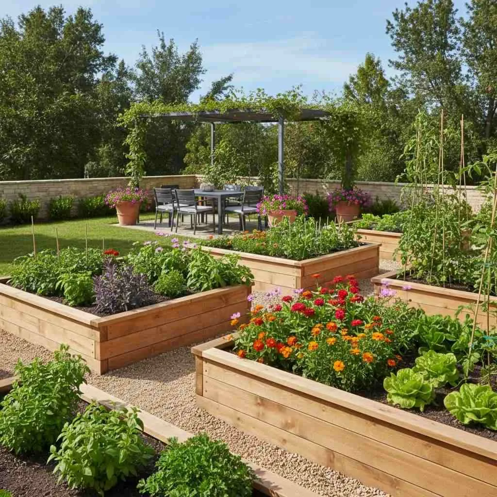 12 Plant Decor Outdoor Garden Ideas 9 Raised Wooden Garden Beds