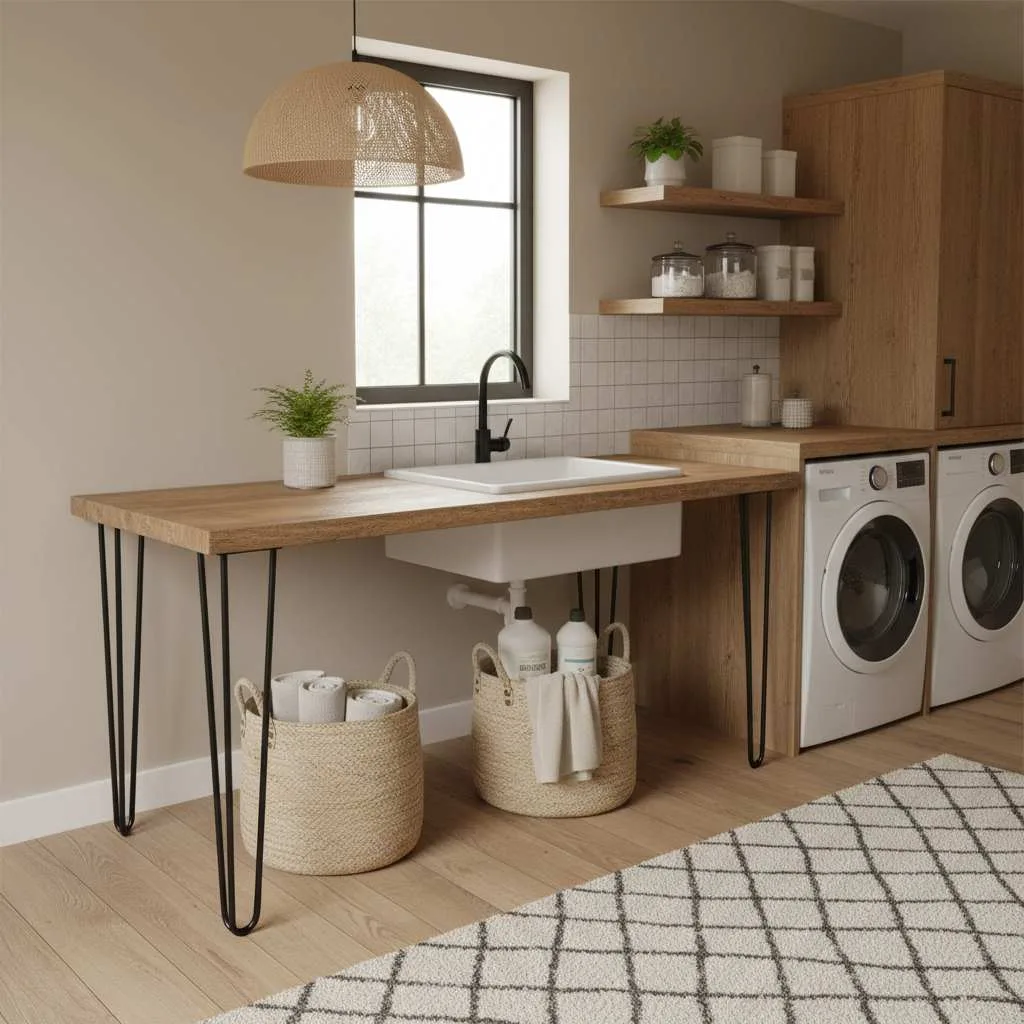 Rustic Table Leg Counter