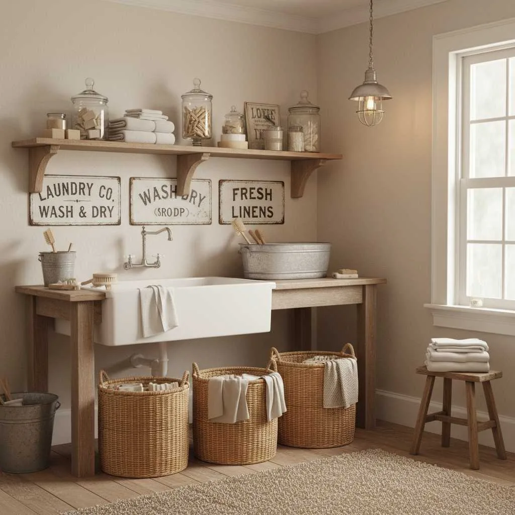 10+ Laundry Room Decor Ideas: Stylish Corner 5 Smart Corner Displays