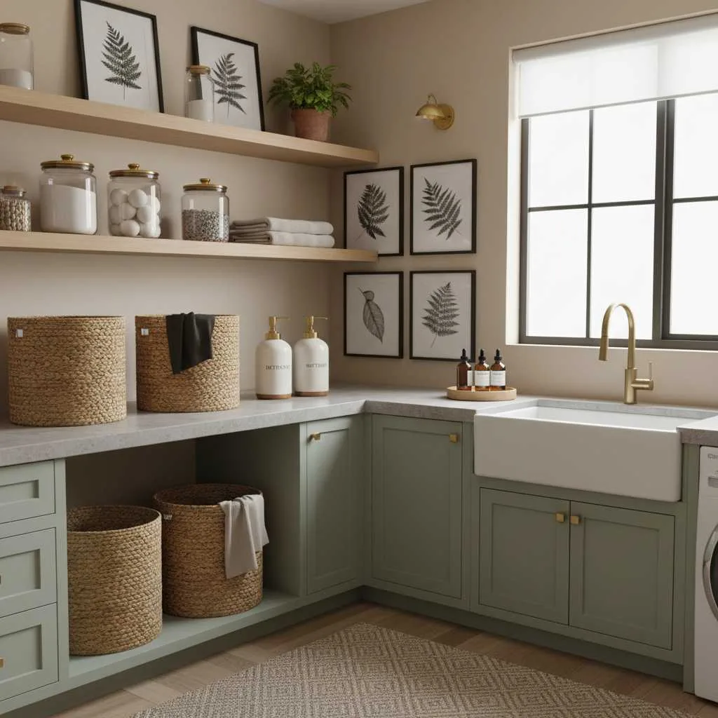 10+ Laundry Room Decor Ideas: Stylish Corner 4 Thoughtful Accessory Styling