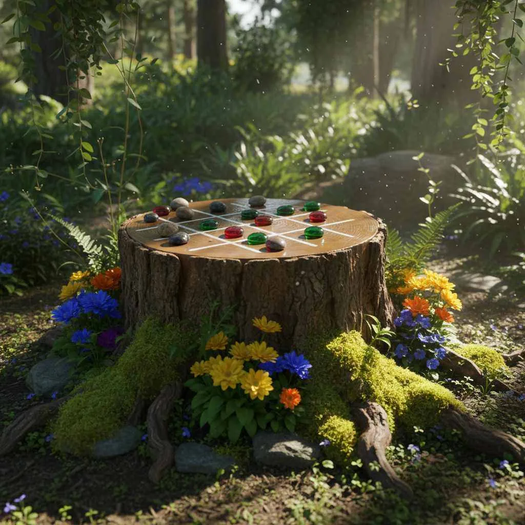 Tree Stump Fairy Table
