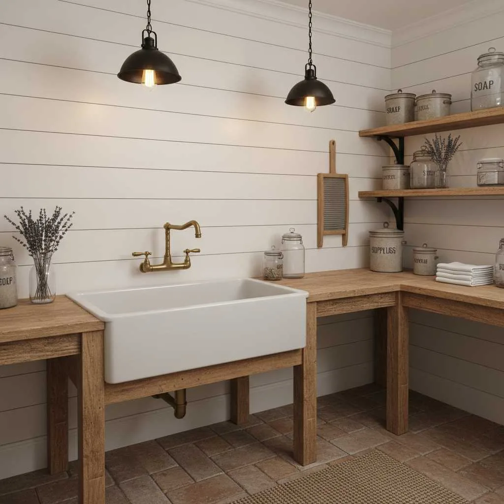 Vintage Sink as a Focal Point