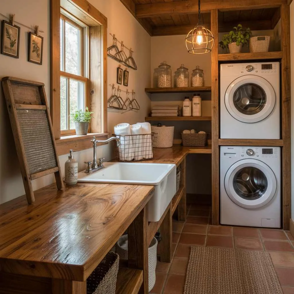 Warm Reclaimed Wood Countertop